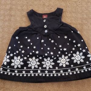 tea black floral dress